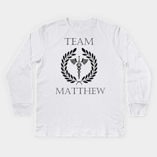 Team Matthew Badge Kids Long Sleeve T-Shirt